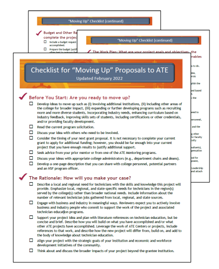 Checklist for 